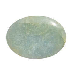 MILKY AQUAMARINE OVAL CAB 22X16MM 19.97 Cts.