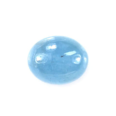 MILKY AQUAMARINE PLAIN OVAL CAB 8X10MM 3.19 Cts.