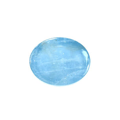 MILKY AQUAMARINE PLAIN OVAL CAB 8X10MM 3.19 Cts.