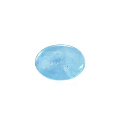 MILKY AQUAMARINE PLAIN OVAL CAB 7X5MM 0.85 Cts.