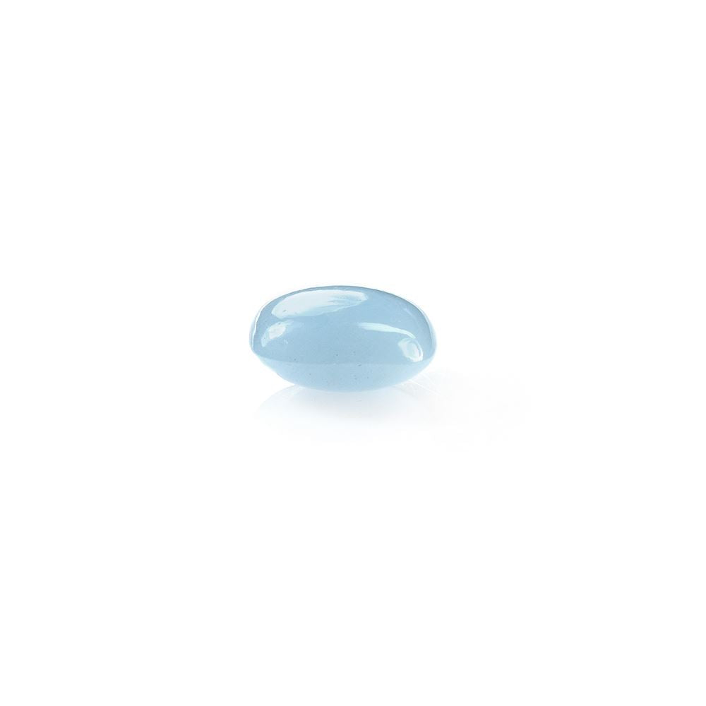 MILKY AQUAMARINE PLAIN LENTIL CUSHION (AA/SI) 10.00X10.00 MM 3.98 Cts.