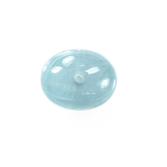 MILKY AQUAMARINE PLAIN BON SHAPE (AA/SI) (HALF DRILL) 12.00X10.00 MM 12.20 Cts.