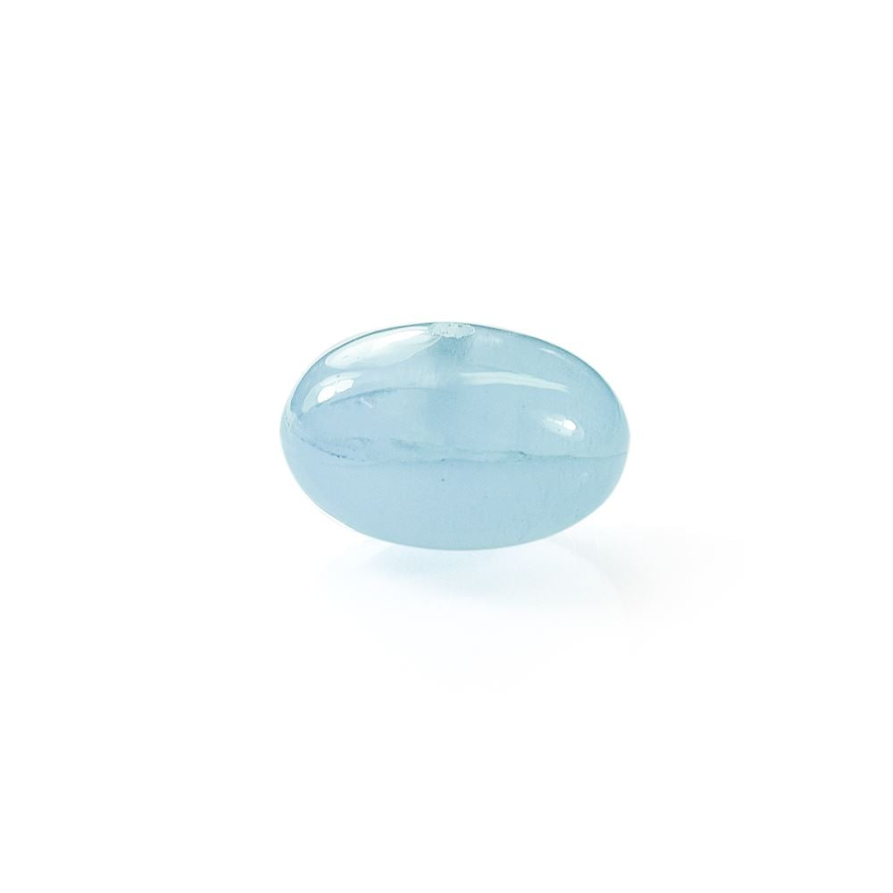 MILKY AQUAMARINE PLAIN BON SHAPE (AA/SI) (HALF DRILL) 12.00X10.00 MM 12.20 Cts.