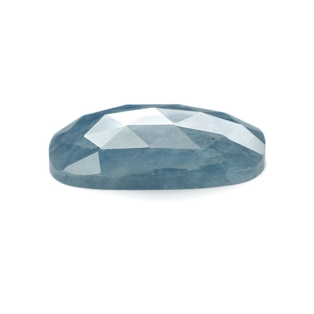 MILKY AQUAMARINE ROSE CUT CUSHION CAB 17.00X17.00 MM 9.05 Cts.