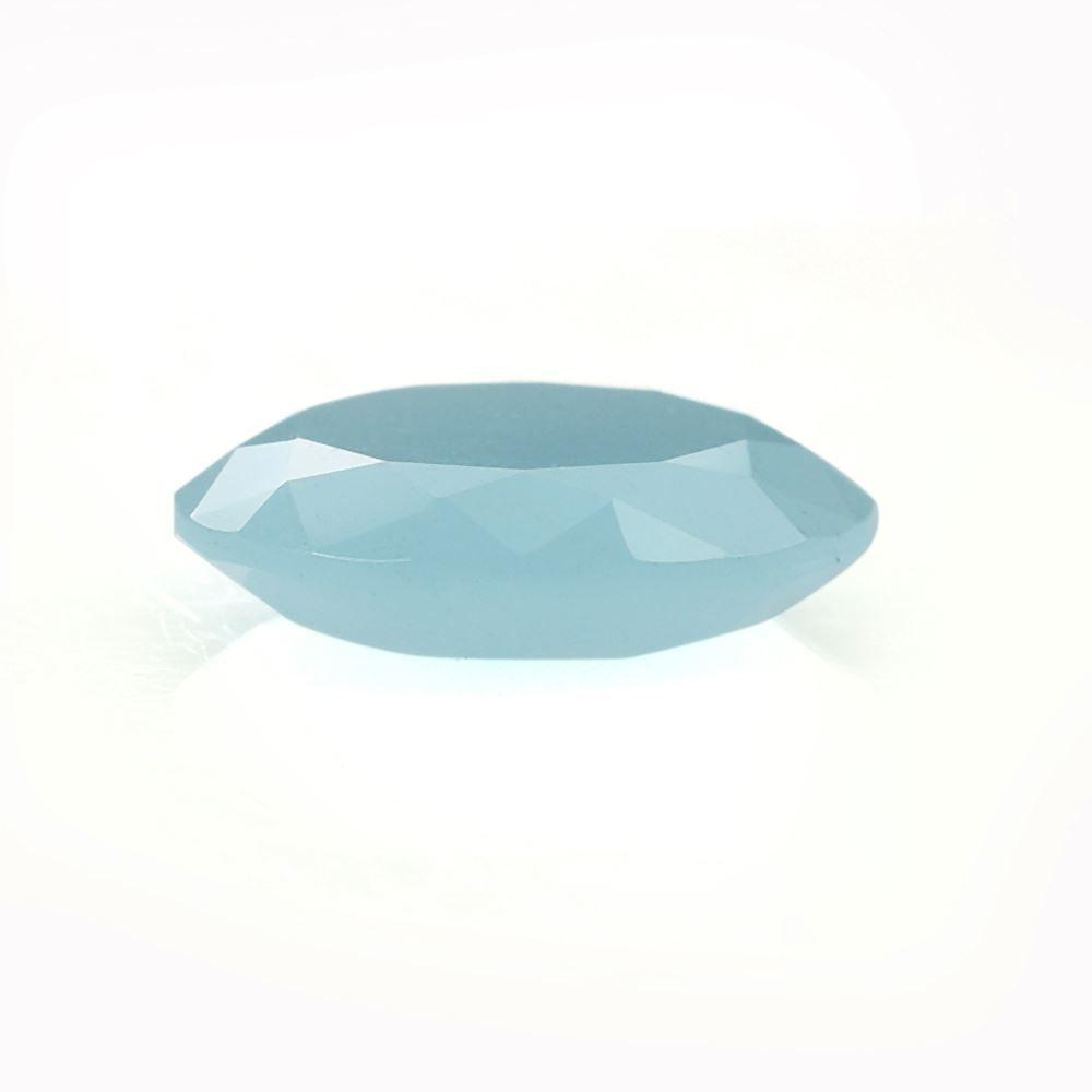 MILKY AQUAMARINE BOTH SIDE TABLE CUT ROUND (SUPER) 12.00X12.00 MM 3.93 Cts.