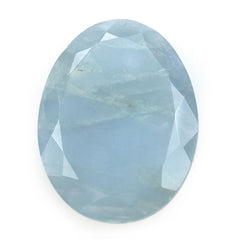 MILKY AQUAMARINE BOTH SIDE TABLE CUT OVAL 26.00X20.00 MM 18.32 Cts.