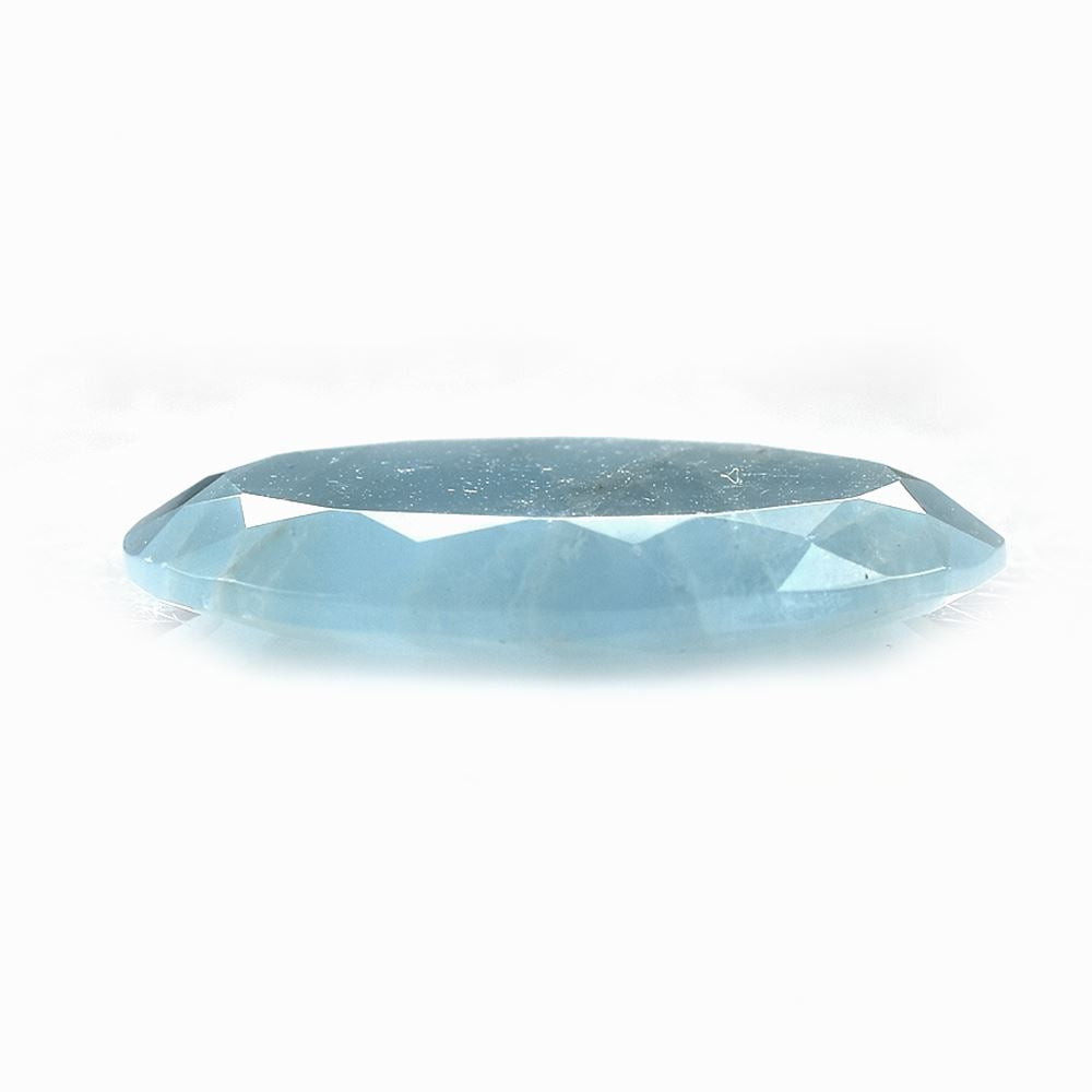 MILKY AQUAMARINE BOTH SIDE TABLE CUT OVAL 26.00X20.00 MM 18.32 Cts.
