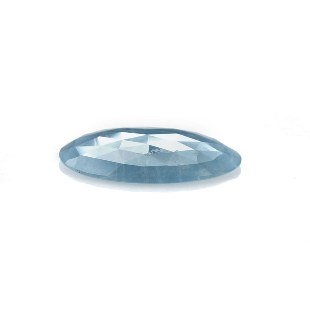 MILKY AQUAMARINE PLAIN ROSE CUT CAB EGG OVAL (AA) 26.00X20.00 MM 14.50 Cts.