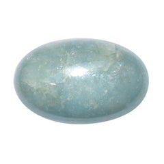 MILKY AQUAMARINE OVAL CAB 31X20MM 47.60 Cts.