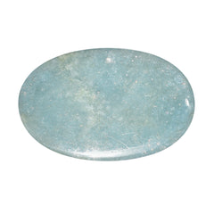 MILKY AQUAMARINE OVAL CAB 31X20MM 47.60 Cts.