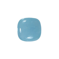 MILKY AQUAMARINE PLAIN LENTIL CUSHION (AAA) 8.00X8.00 MM 1.78 Cts.