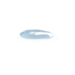 MILKY AQUAMARINE ROSE CUT BRIOLETTE TRILLIONISH (AA)(SI) 15.50X12.50 MM 4.89 Cts.