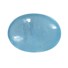 MILKY AQUAMARINE PLAIN LENTIL OVAL (AA)(TRANSLUCENT) 18.00X13.00 MM 9.42 Cts.