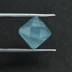 MILKY AQUAMARINE STAR CUT SQUARE CAB (A) 10.00X10.00 MM 5.71 Cts.