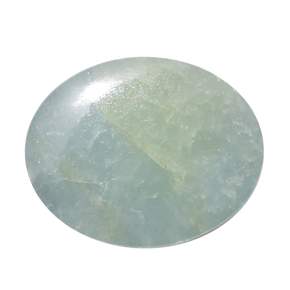 MILKY AQUAMARINE OVAL CAB 19X16MM 22.05 Cts.