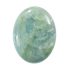 MILKY AQUAMARINE OVAL CAB 32X24MM 42.45 Cts.