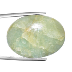 MILKY AQUAMARINE OVAL CAB 32X23MM 39.80 Cts.