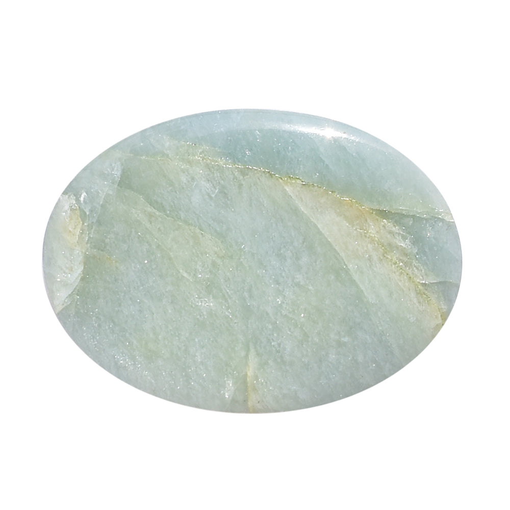 MILKY AQUAMARINE OVAL CAB 23X17MM 21.00 Cts.