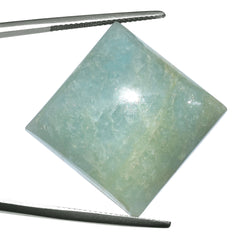 MILKY AQUAMARINE SQUARE CAB 24MM 48.25 Cts.