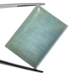 MILKY AQUAMARINE RECTANGULAR CAB 37X26MM 107.00 Cts.