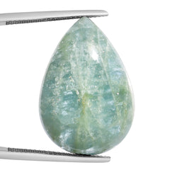 MILKY AQUAMARINE PEAR CAB 26X18MM 23.50 Cts.