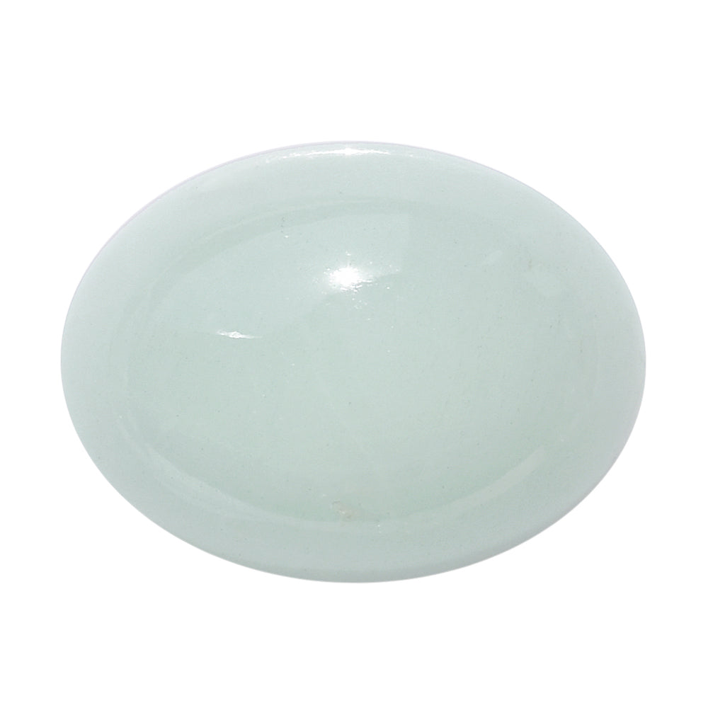 MILKY AQUAMARINE OVAL CAB 20X15MM 19.79 Cts.