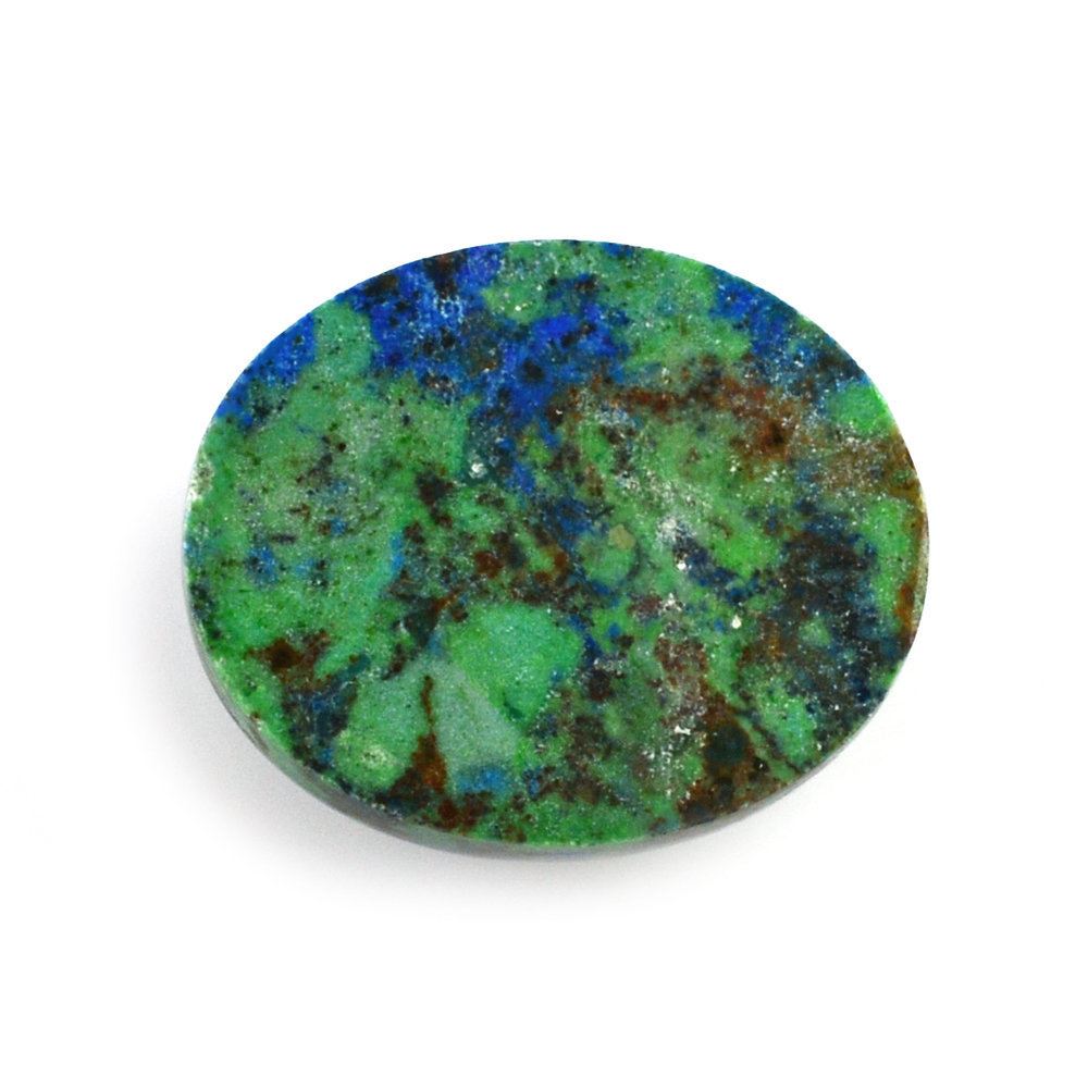 AZURITE OVAL CAB 12X10MM 5.01 Cts.