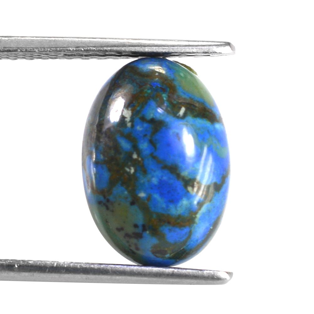 AZURITE OVAL CAB 14X10MM 6.00 Cts.