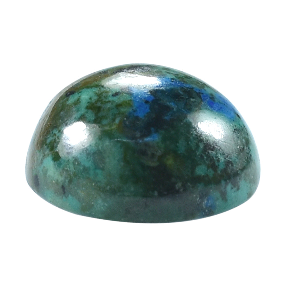 AZURITE PLAIN ROUND CAB 12.00X12.00 MM 6.76 Cts.