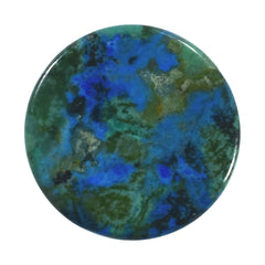 AZURITE PLAIN ROUND CAB 12.00X12.00 MM 6.76 Cts.