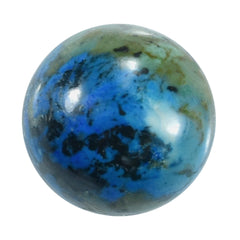 AZURITE PLAIN ROUND CAB 8.00X8.00 MM 2.1 Cts.