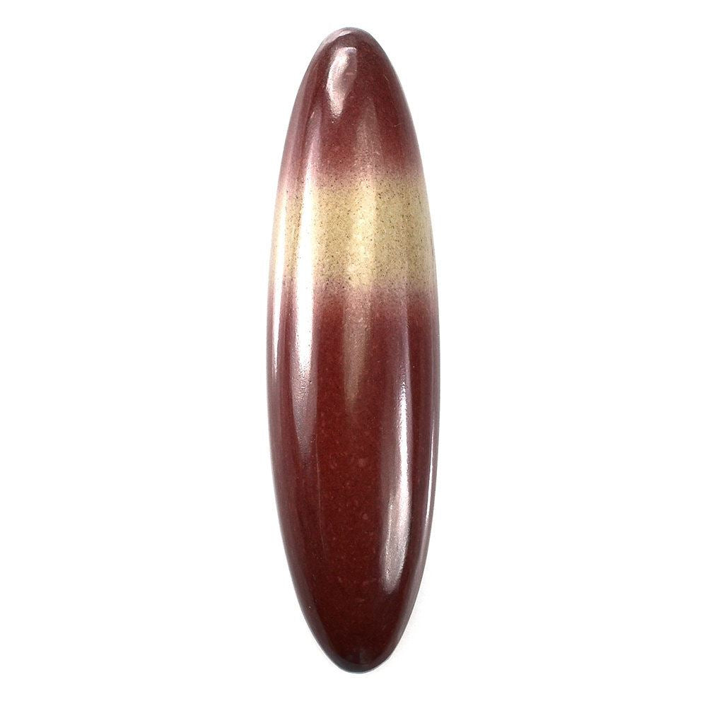 BANDED JASPER LONG OVAL CAB WITH COLOUR BANDS 45X12MM 25.69 Cts.