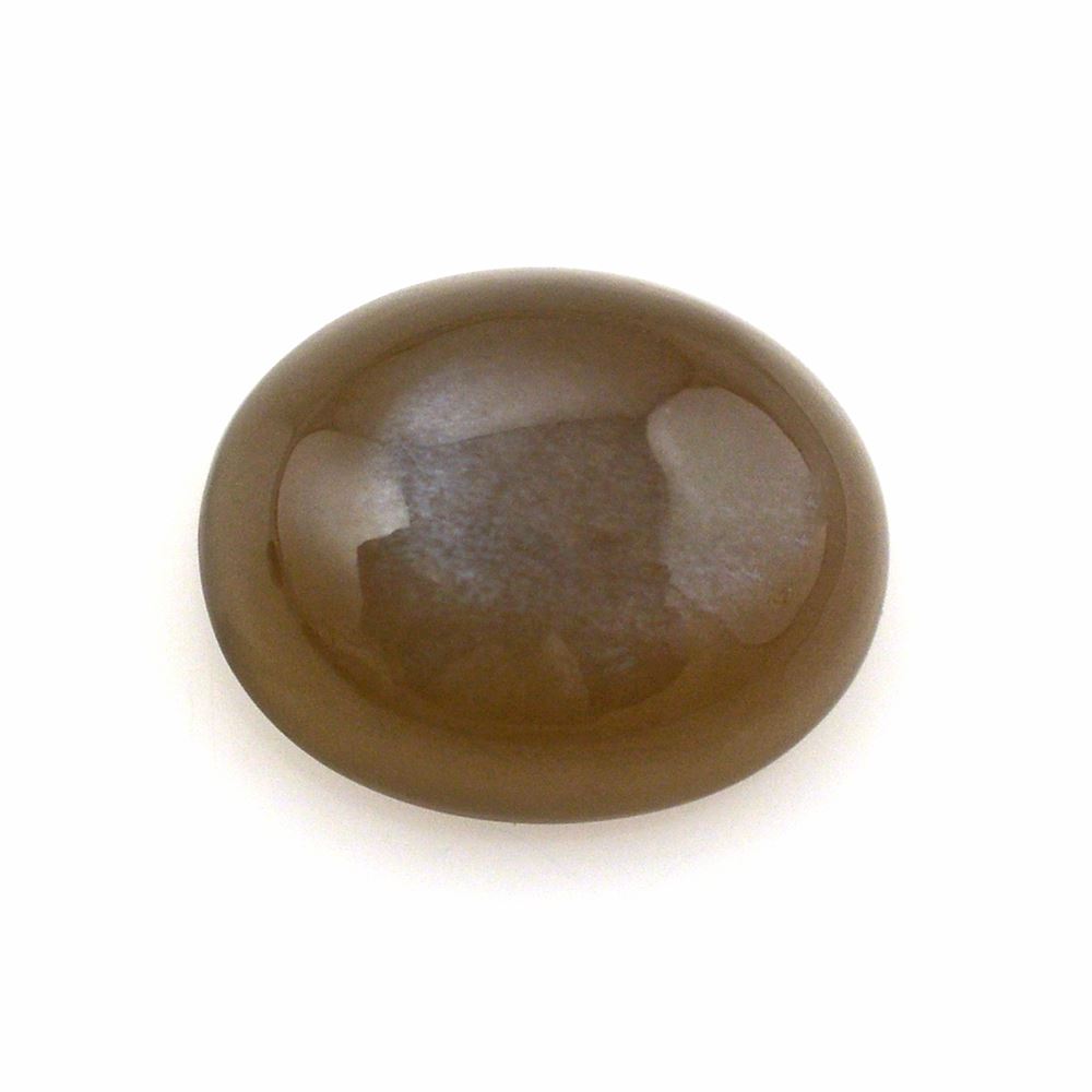 BROWNISH GREY MOONSTONE OVAL CAB 10X8MM 2.50 Cts.