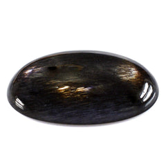 BLACK GOLDEN SUNSTONE OVAL CAB 16X12MM 5.93 Cts.