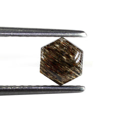 BLACK SHINE GOLDEN SUNSTONE HEXAGON CAB 6MM 0.97 Cts.