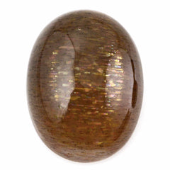 BLACK GOLDEN SUNSTONE OVAL CAB 20X15MM 17.54 Cts.