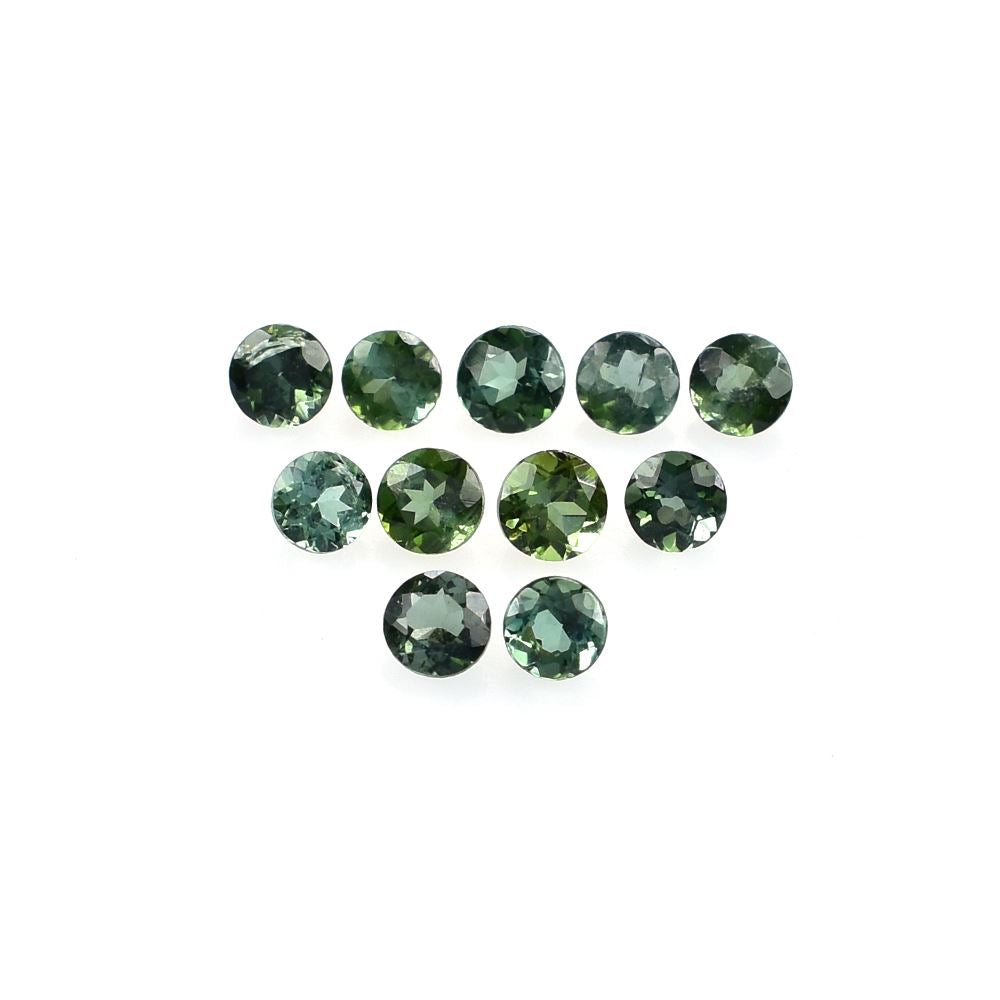 BLUE GREEN TOURMALINE CUT ROUND (MEDIUM)(SI) 2.70X2.70 MM 0.07 Cts.