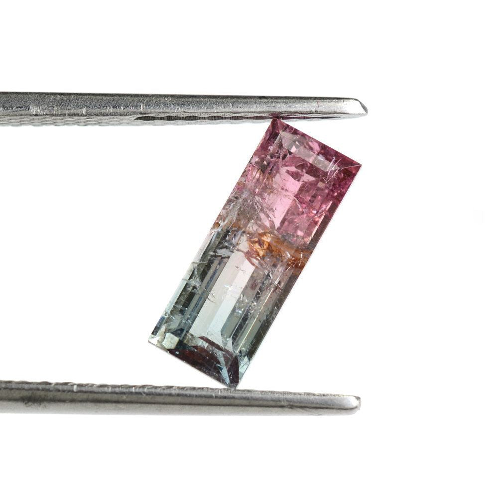 BIO COLOR TOURMALINE CUT RECTANGLE (HI) 12.50X4.80MM 2.40 Cts.