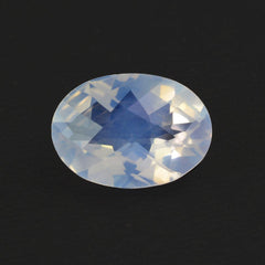 BLUE MOON QUARTZ CHECKER CUT OVAL 14X10MM 4.85 Cts.