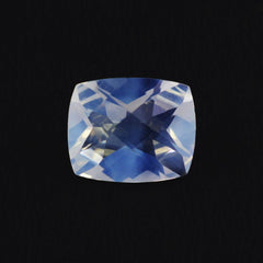 BLUE MOON QUARTZ CHECKER CUT CUSHION 11X9MM 3.39 Cts.