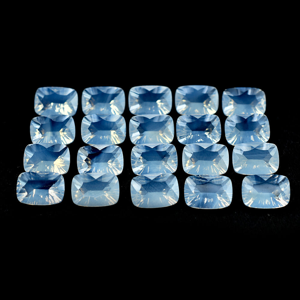 BLUE MOON QUARTZ CONCAVE CUT CUSHION 14X10MM 5.54 Cts.