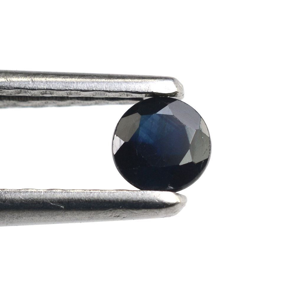 BLACK SAPPHIRE CUT ROUND 4.50MM (BLACK/CLEAN) 0.46 Cts.