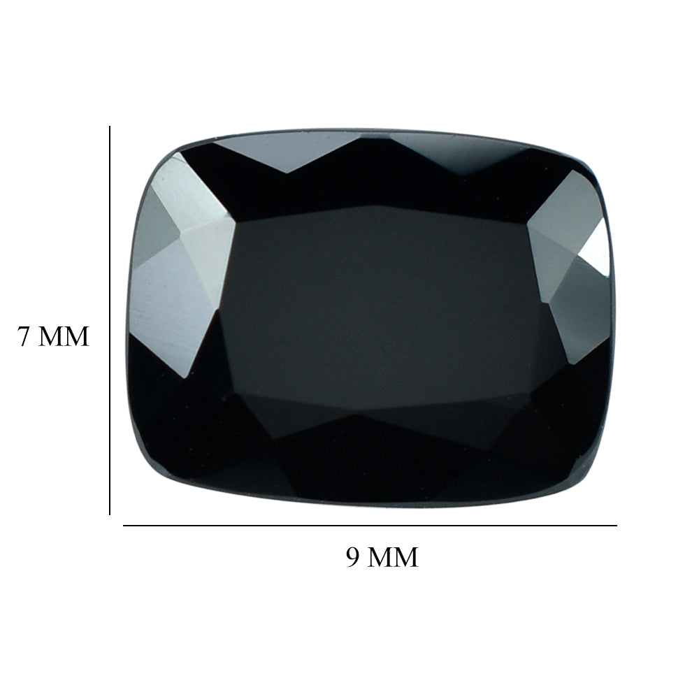 BLACK TOURMALINE CUT CUSHION (SI) 9X7MM 2.08 Cts.