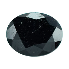 BLACK TOURMALINE CUT OVAL (SI) 12X10MM 3.56 Cts.