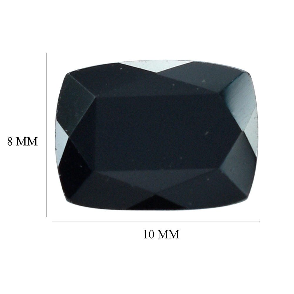 BLACK TOURMALINE ANTIC CUT CUSHION (SI) 10X8MM 2.94 Cts.