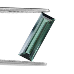 BLUE TOURMALINE CUT BAGUETTE (SI) 13X4MM 1.35 Cts.