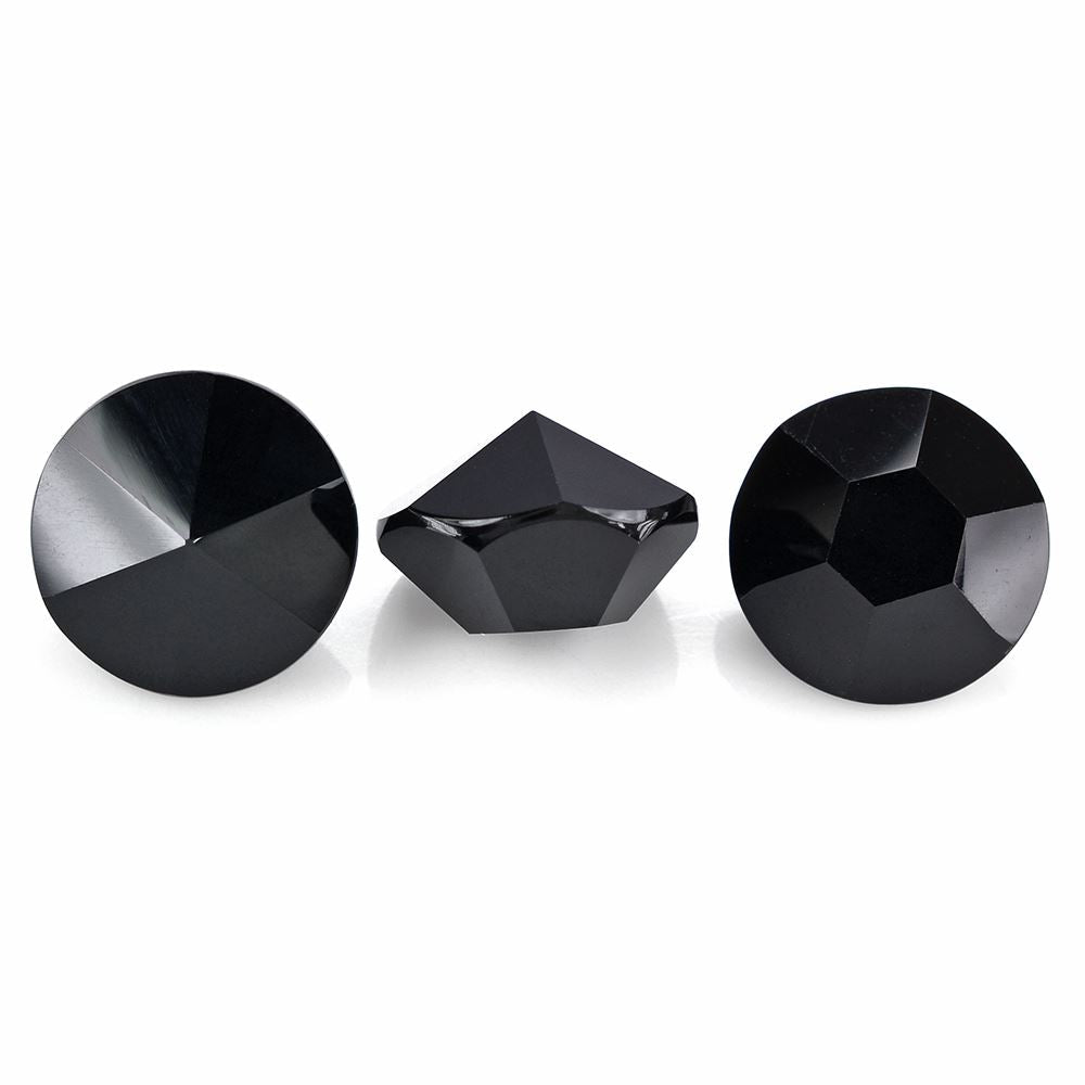 BLACK ONYX SPECIAL CUT ROUND 15MM 10.67 Cts.