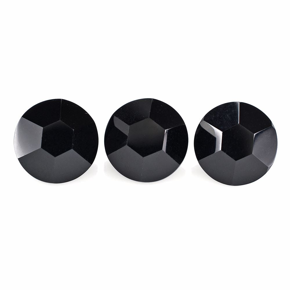 BLACK ONYX SPECIAL CUT ROUND 12MM 5.62 Cts.