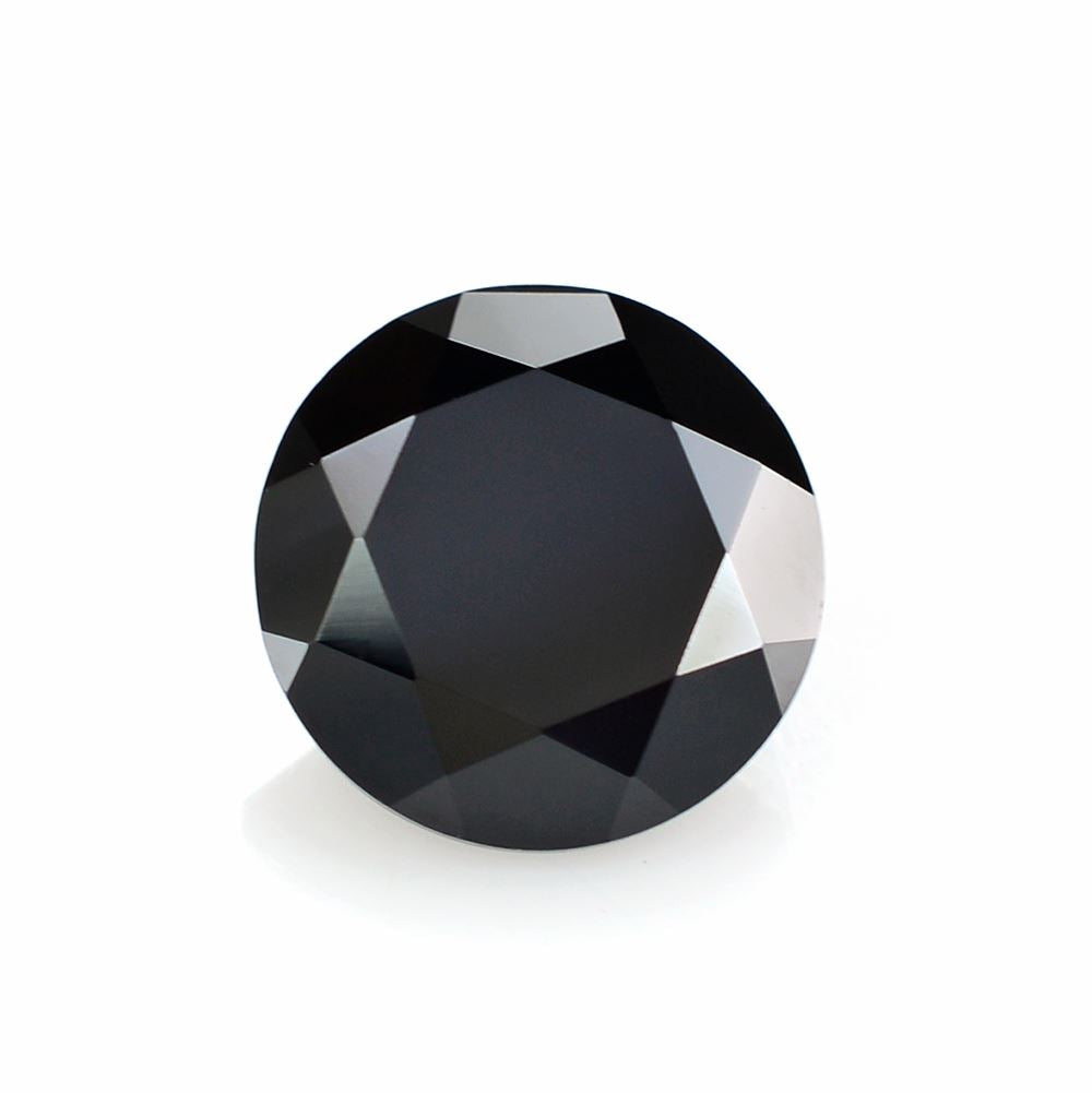 BLACK ONYX DIAMOND CUT ROUND 11.50MM 6.60 Cts.