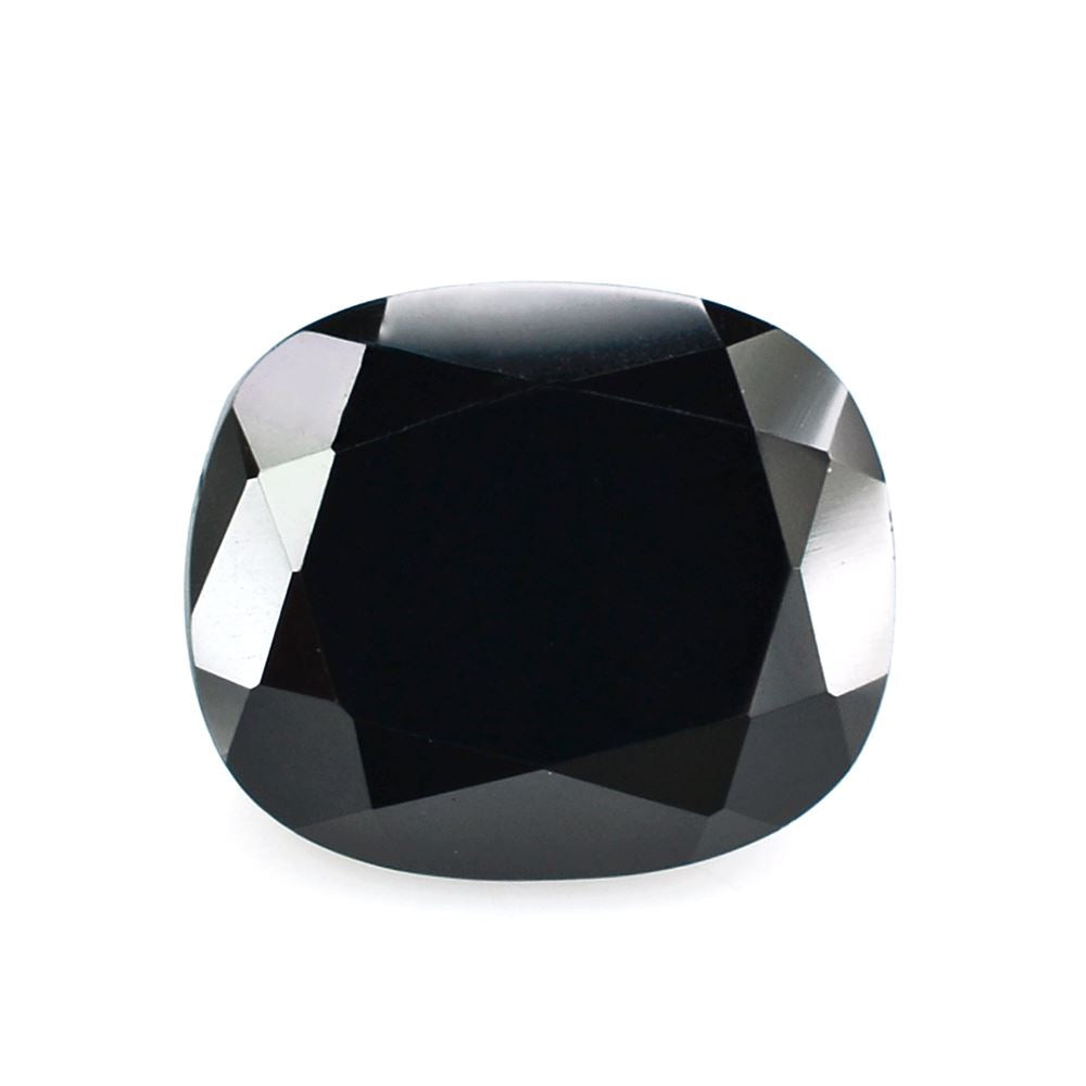 BLACK ONYX CUT CUSHION (IRREGULAR CUT BACK) 14X11.50MM 9.45 Cts.